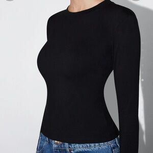 KHY by Kylie Jenner Long Sleeve Tie Tee
